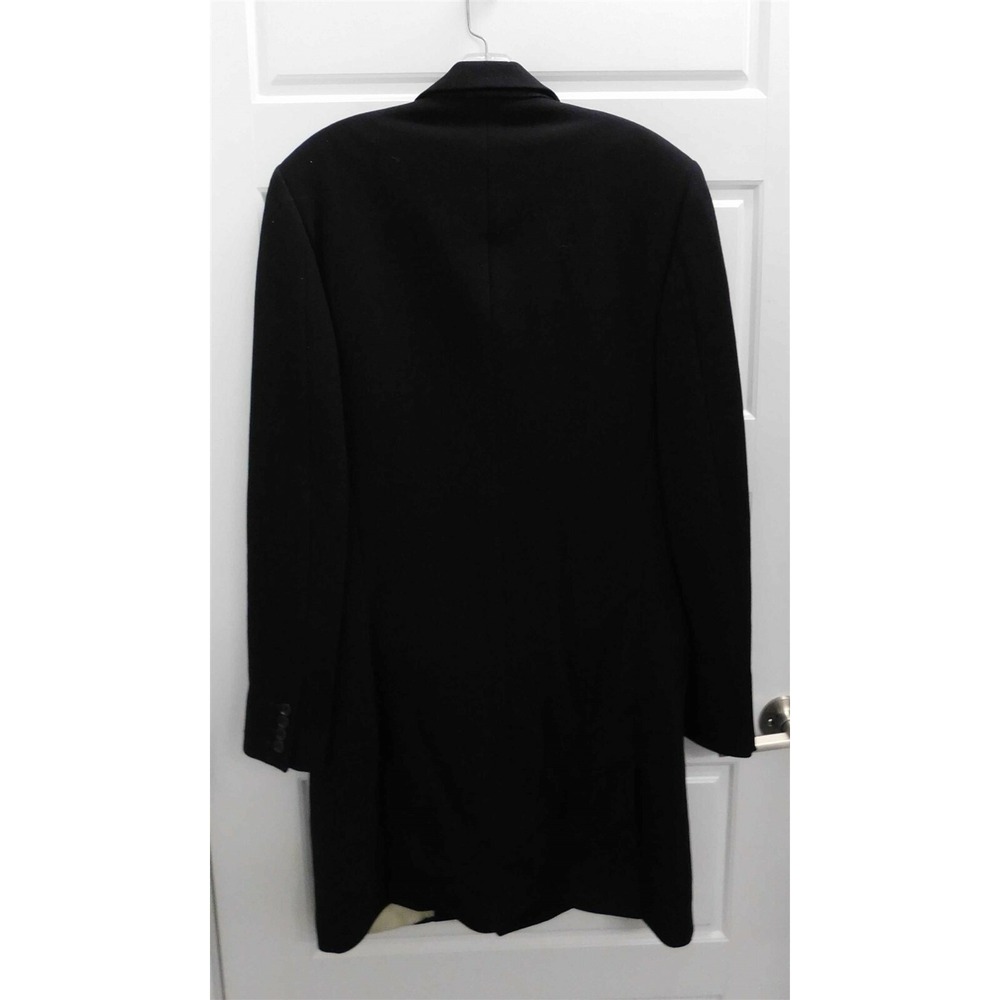 Men's‎ Dolce Gabbana Single Breasted Black Wool Trench Coat Italy 34/48 - Picture 4 of 9